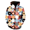 thumbnail image 1 of Sudadera con capucha y estampado 3D de grafiti geométrico para hombre y mujer, sudadera con cremallera, abrigos para niños y niñas, tops de otoño e invierno., 1 of 6