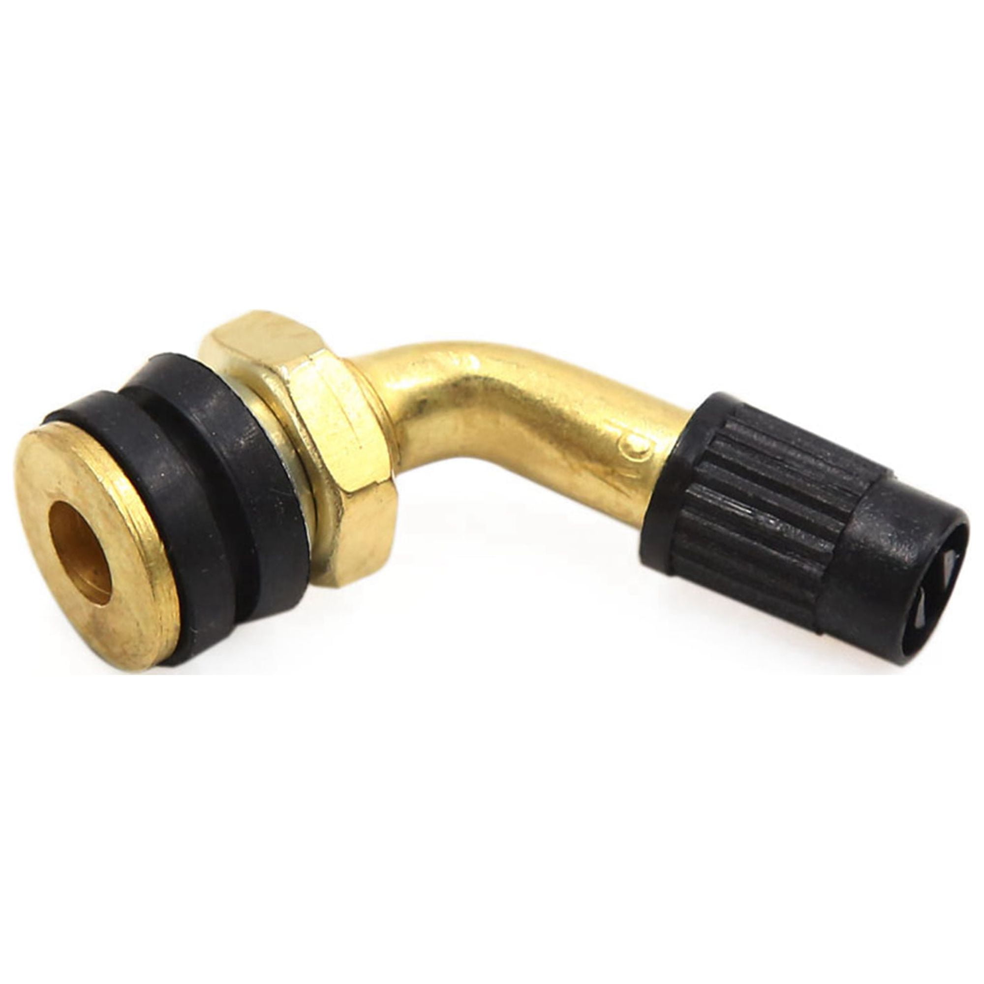 Unique Bargains 4 Pcs Motorbike Brass Bent Angled Tubeless Tyre Tire Valve Stem Adapter