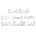 thumbnail image 2 of jifeng 8 Pieces T Shirt Ruler Guide Alignment Tool Making Tools Calibration Ruler Front Transparent, 2 of 9