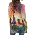 thumbnail image 5 of WXLWZYWL Halloween Cardigans for women 2024 Ghost Pumpkin Bat Spide Web Witch Graphic Coats Long Sleeve Lightweight Tops Open Front Fall Jackets, 5 of 6