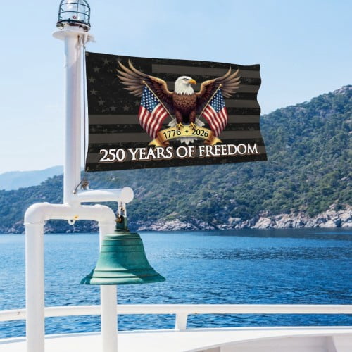 American 250 Year Anniversary Flag 4x6 Ft Outdoor Double Sided 250th Anniversary USA Flag 4th of July1776 Patriotic Flags For Outside Indoor Decor