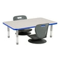 thumbnail image 3 of Learniture Shapes Series 360-Degree Swivel Floor Chair with Back Rest for Teachers, Students, and Gamers, Graphite (Pack of 2), 3 of 9