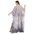 thumbnail image 4 of Moomaya Women's Sexy Swimsuit Cover Up Caftan Kimono Sleeve Beachwear Sheer Kaftan, 4 of 7