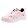 thumbnail image 2 of AUDeals Women's Arch Support Sneakers, Lace Up Leather Walking Shoes with Wide Toe Box, Lightweight Non Slip Casual Style, 2 of 9