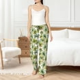 thumbnail image 4 of Rateoe Green Hawaii Palms Pattern Women’s Ultra-Soft Comfy Pajama Lounge Pants Sleepwear,Comfortable Lounge Wear,lightweight Pajamas, Casual Home Wear-X-Large, 4 of 6