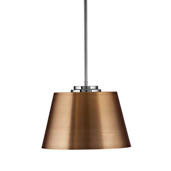 Bassett Mirror Ludlow Metal Pendant in Brass and Chrome