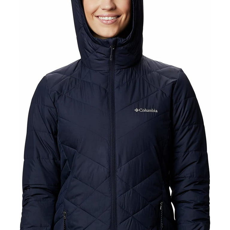 Columbia women's plus heavenly long hooded down jacket online