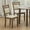 Walnut/Beige, variant on WHI Modern Solid Wood & Fabric Dining Chair, Set of 2-Color:Walnut/Beige