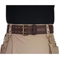thumbnail image 4 of SURJDE Classic Wide Leather Kilt Belt, 4 of 7