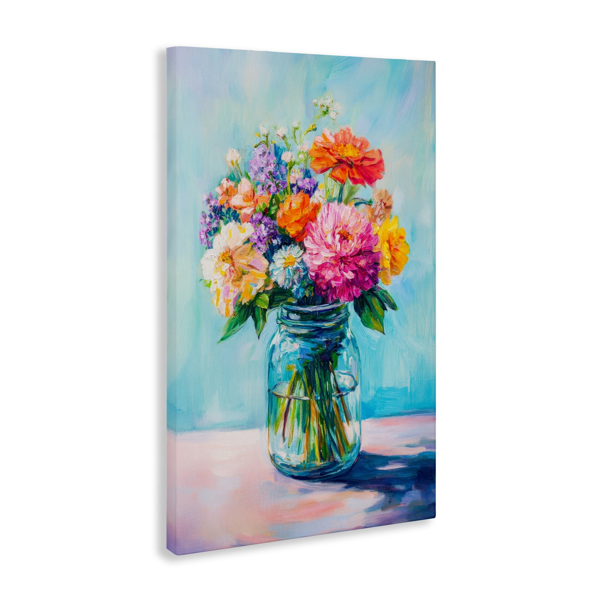 Stupell Industries Vibrant Country Jar Bouquet Canvas Wall Art, design by Petal Prints Design