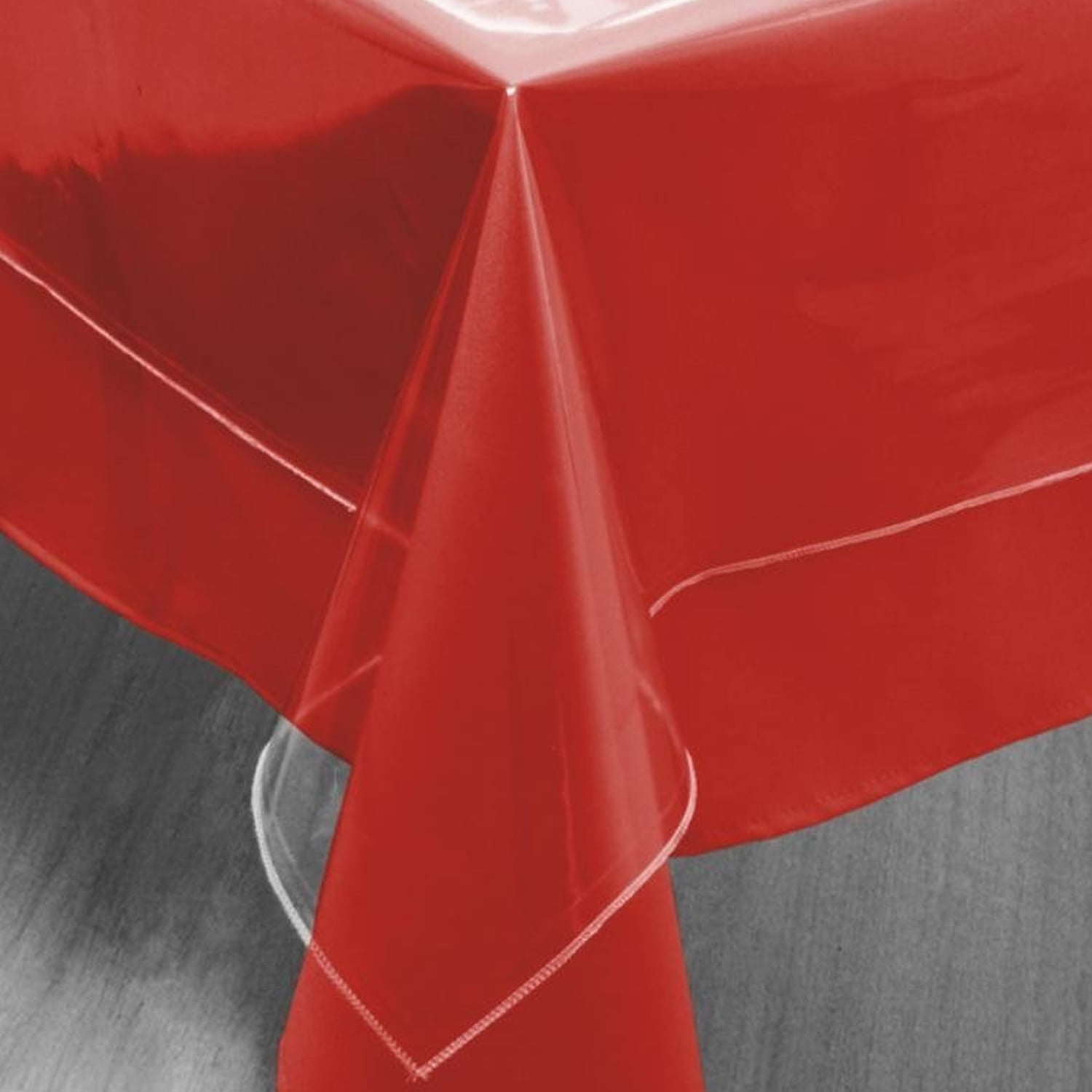 Home Essentials Clear Vinyl Tablecloth Protector Square 54 X 54