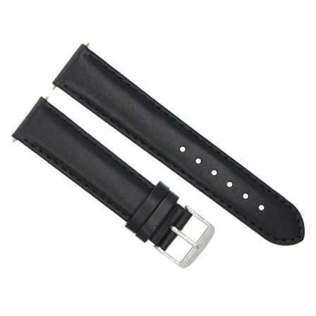 19MM GENUINE SMOOTH LEATHER WATCH STRAP BAND FOR TISSOT PR100 CHRONOGRAPH BLACK