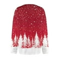 thumbnail image 4 of Women's Fashion Christmas Printed Long Sleeve Knitted Cardigan Button Down Jacket for Holiday Casual Wear and Women's Outerwear with Festive Design,Red,XL, 4 of 6