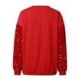 thumbnail image 6 of Fshinging Essentials Women's Hoodie Sweatshirt Christmas Sequin Santa Claus Print Patchwork Long Sleeve Sweater Fall Winter Clothes, 6 of 9