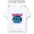 thumbnail image 3 of Camiseta de algodón para niños de Lilo Stitch Anime, camisetas para niños, camisetas para niños, camisetas casuales de manga corta con cuello redondo de moda de verano 2024, 3 of 5