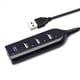 thumbnail image 2 of 3X USB Hub 2.0 Divisor de Concentrador de Alta Velocidad Adaptador de Concentrador USB de 4 Puertos para Computadora PortáTil Receptor Accesorios de Computadora Negro, 2 of 4