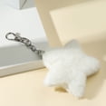 thumbnail image 4 of Plush Five-pointed Star Charm Keychain Soft Stuffed Ornament Keyring Lovely Pendants for Purse Bag, 4 of 8