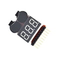 thumbnail image 2 of Probador voltaje batería litio voltímetro alarma zumbador monitoreo 1-8s 3 7 V-22 2 V adecuado para modelo batería litio Rc, 2 of 7