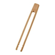 Joyce Chen J33-2047 Burnished Bamboo Tongs with Serrated Teeth, 11-In.