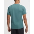 thumbnail image 2 of BALEAF Men's Sun Protection Shirts Short Sleeve T-Shirts Swim Rash Guard Hiking Running SPF UPF 50+ UV Lightweight Heather Dark Green L, 2 of 7