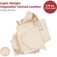 thumbnail image 2 of ELW Vegetable Tanned Leather Scraps  2-6 oz Heavy Duty Weight  Size: 25 LB  Genuine Cowhide Full Grain Leather Remnants for DIY, Crafting, Leatherworking, Tooling  Color: Veg Tanned - Lightweight, 2 of 6