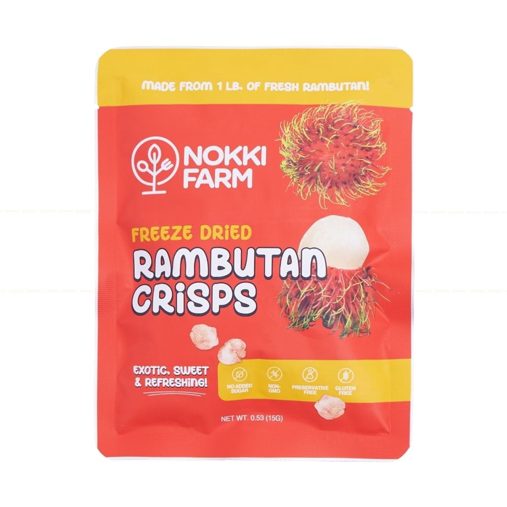 NOKKI FARM Freeze Dried Tropical Fruit Crisps Variety - Healthy & Exotic Tropical Superfood Snack, No Added Sugar or Preservatives, Kid-Approved, Portable for On-The-Go Snacking