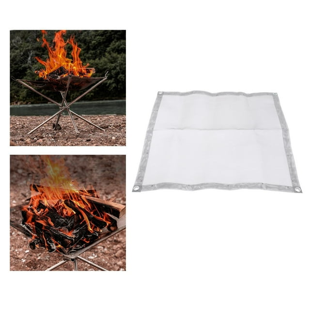 Pozo de Fuego Portátil Macarena Plegable de Malla de Acero Inoxidable 40x40CM
