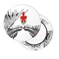 thumbnail image 2 of Haiem Moose Kissing Under Mistletoe Cushion Round Bar Chair Seat Cover Bar Chair Cushion Covers Elastic Washable Bar Chair Cover,Protects from Scratches and Stains-13 inch, 2 of 7