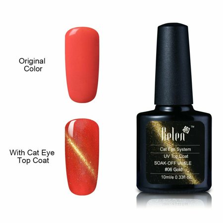 Belen Cat Eye Top Coat Gel Nail Polish Colors Change Magnetic UV Nail Art