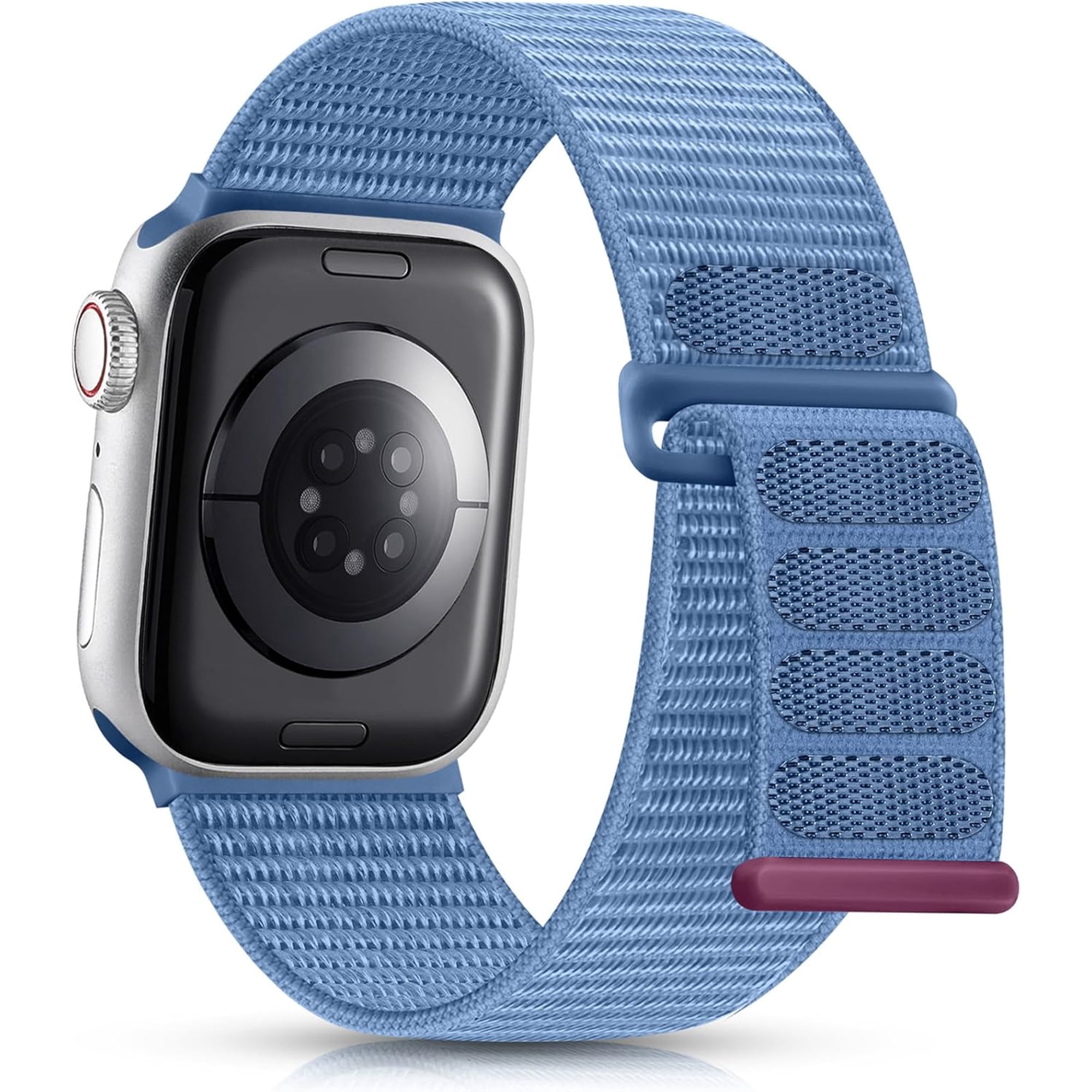 ERUCND-Compatible with Apple Watch Band 46mm 42mm 44mm 45mm 49mm 40mm 41mm 38mm, Adjustable Soft Stretchy Nylon Weave Sport Strap for iWatch Bands SE Ultra Series 11 10 9 8 7 6 5 4 3 2 1 Women Men