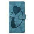 thumbnail image 5 of For Samsung Galaxy S23 Ultra 5G 6.8" Cat Patterned Embossed Strong Magnetic Attachment/Closure, Card Slots/Pocket, PU Leather Flip Wallet Case ﻿,Blue,For Galaxy S23 Ultra 5G, 5 of 8
