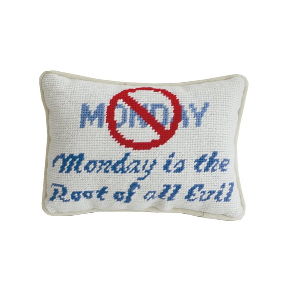 The Root Needlepoint Mini Accent Pillow