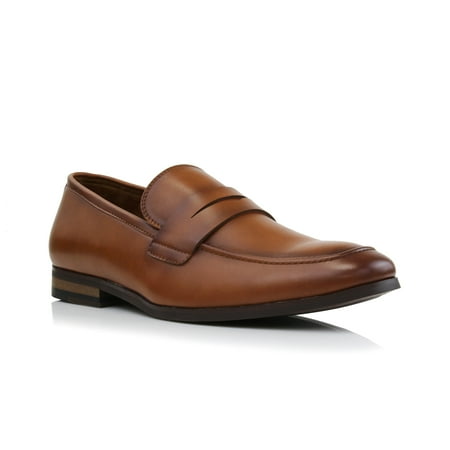 

Ferro Aldo Dylan MFA19671B Classic Moc-Toe Penny Loafers for Men in Classic Black Men s Size 10