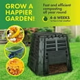 thumbnail image 4 of D.F. Omer Garden Compost Bin Recycled Plastic Composter 110 Gallon (420 Liter), 4 of 4