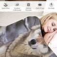 thumbnail image 3 of ARISTURING  Wolf Throw Blanket Soft Lightweight Gift Flannel Blanket for Adult Men Women Couch Bed, 3 of 6