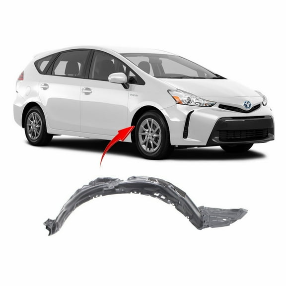 DCP Front Right Passenger Side Fender Liner For 2016-2018 Toyota Prius TO1249207