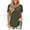 army Green, variant on Traleubie Women Plus Size Short Sleeve Tops Casual Lace Pleated Tunic Tops m-4x