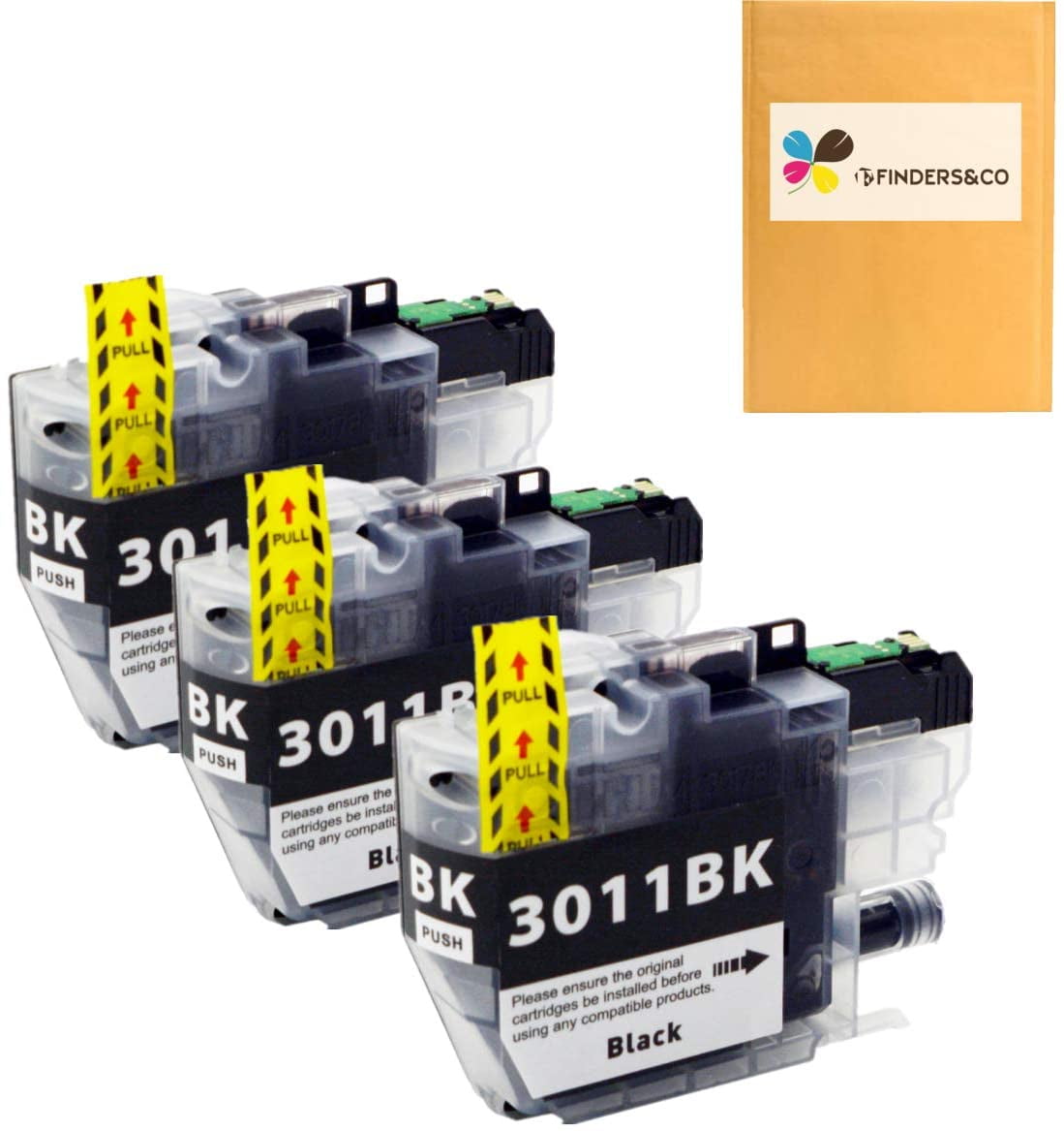 LC3011BK Black Ink Cartridge Replacement for Brother LC 3011 LC3011XL