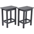 thumbnail image 6 of HDPE Outdoor High Top Bar Stools, Outdoor Patio Chairs Set of 2 for Bistro, Poolside, Balcony (White), 6 of 10