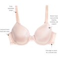 thumbnail image 5 of WACOAL Intimates Beige Solid Everyday Full Coverage Bra Size: 40C, 5 of 5