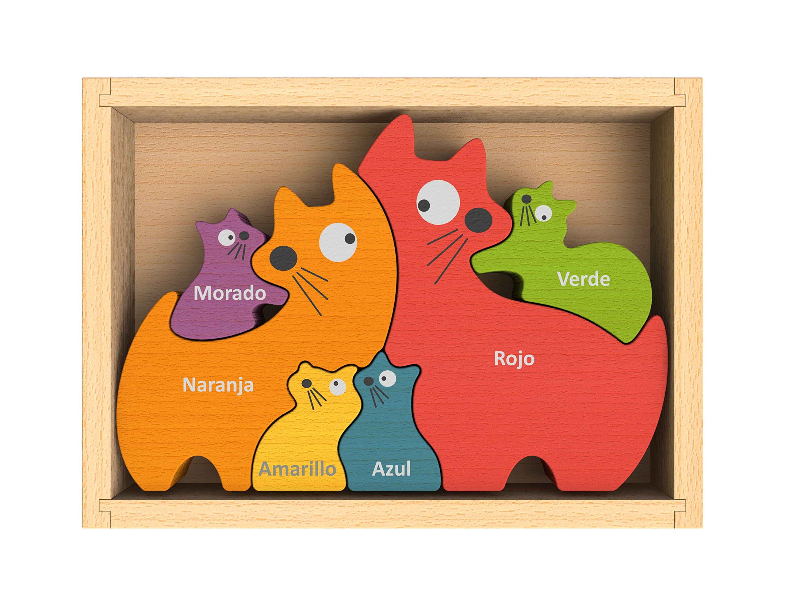 Beginagain Cat Family Puzzle With Curriculum Puzzle Game For Playing