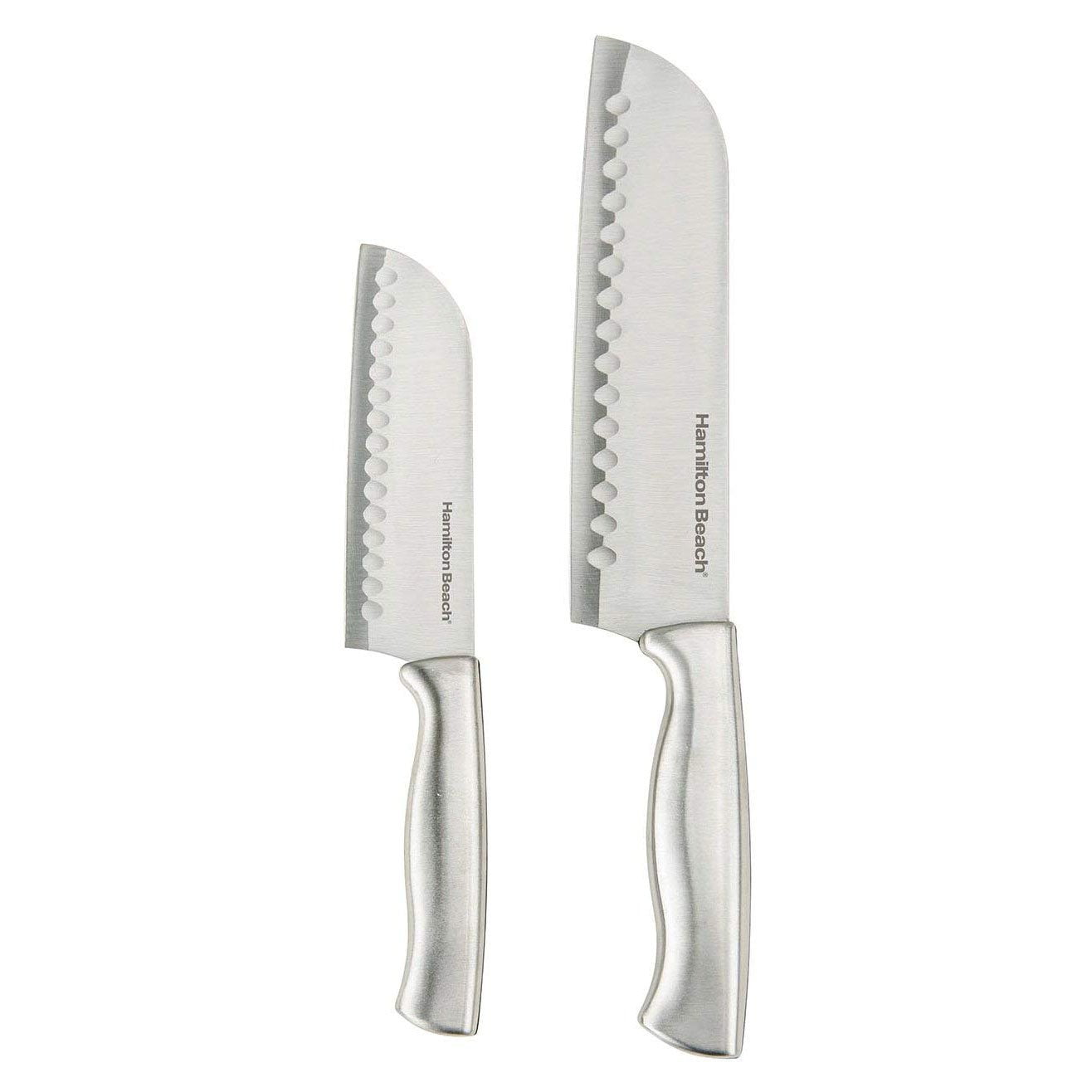 Hamilton Beach 2Piece Stainless Steel Santoku Knife set