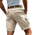 thumbnail image 5 of Nestiefly Men Cargo Shorts with Pockets Casual Knee Length Lightweight Shorts Stretch Outdoor Hiking Travel Work Short Pants 2026 Complexion 4XL, 5 of 7