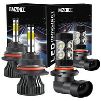 For Ford F150 1997-2003 LED Bulbs,9007 HB5 LED Headlight High&Low Beam  9145 9006 Fog light,4pcs