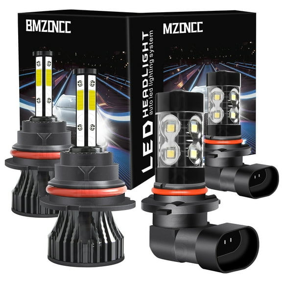 For Dodge Neon 2001-2002 LED Bulbs,9007 HB5 LED Headlight High&Low Beam  9145 9006 Fog light,4pcs