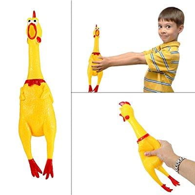 Rubber Squaking Chicken Noisemakers Squawking 5PCS Screaming Chicken Toy
