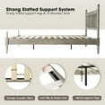 thumbnail image 5 of East West Furniture Queen Wooden Platform Bed Frame, Weathered Gray Oak Finish, Traditional Style, 5 of 6