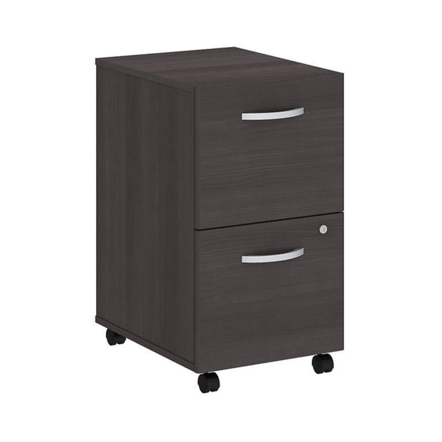 Bush Business Furniture Studio C Classeur Mobile à 2 Tiroirs, Gris Orage
