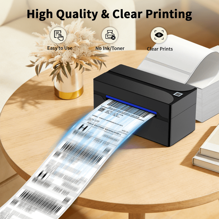 HKHKPI Thermal Shipping Label Printer, 4x6 Bluetooth photo 2