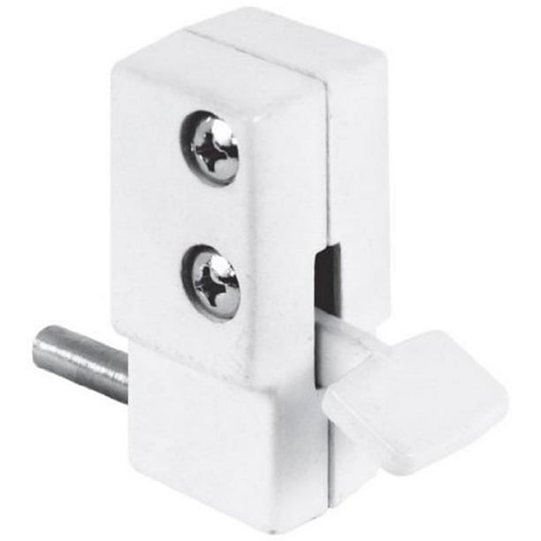 Defender Security U 9879 Sliding Door Lock, White Finish